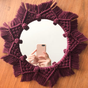 MIRA ~ Mirror macrame